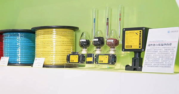 高性能自限溫伴熱帶產(chǎn)品入選安徽創(chuàng)新館展示。 環(huán)瑞電熱供圖